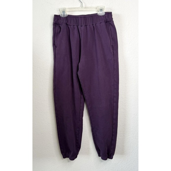 Pact Pants - PACT Womens Jogger Sweatpants Sz S Purple Organic Cotton Lounge Athleisure Comfy